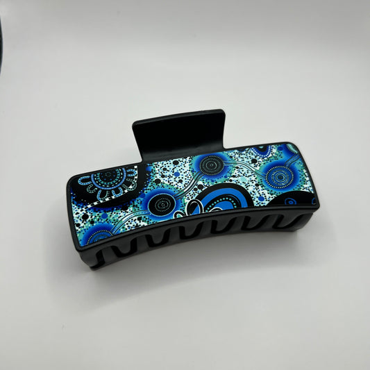 Dreaming - Blue - Claw Clip (Black)