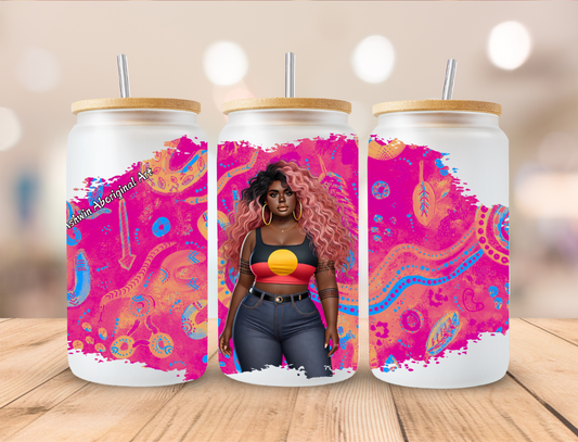 Country - Hot Pink - Tidda -  UV DTF WRAP