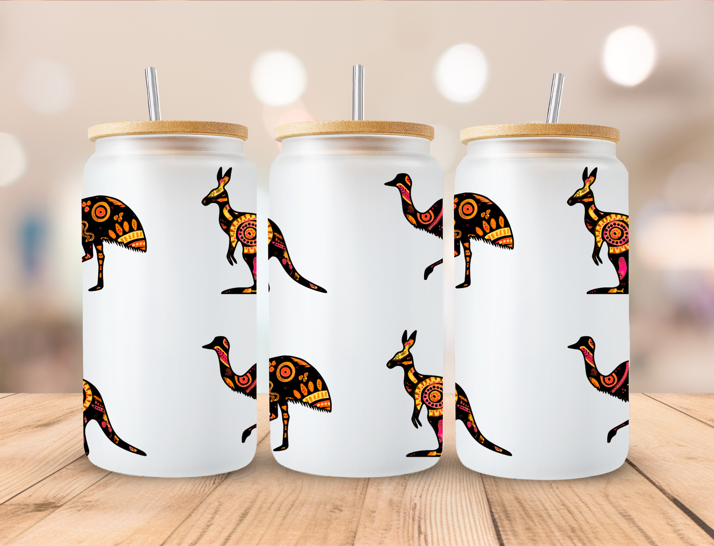 Kangaroo's & Emu's - UV DTF WRAP