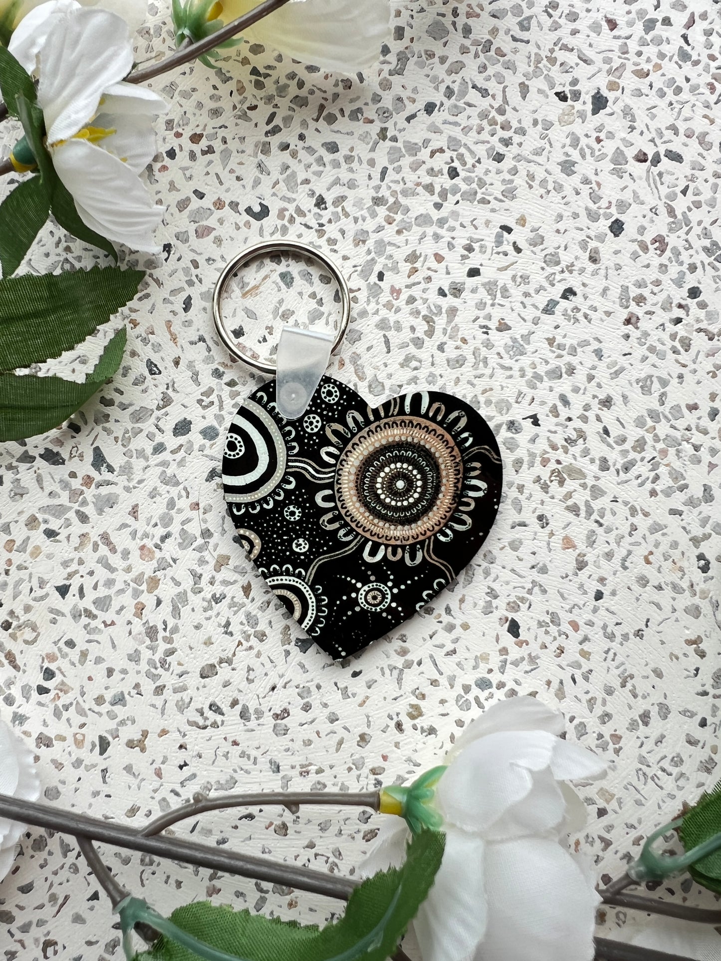 Spirit - Sky - Aboriginal Art Keychain