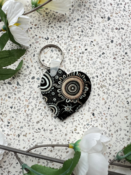 Spirit - Sky - Aboriginal Art Keychain