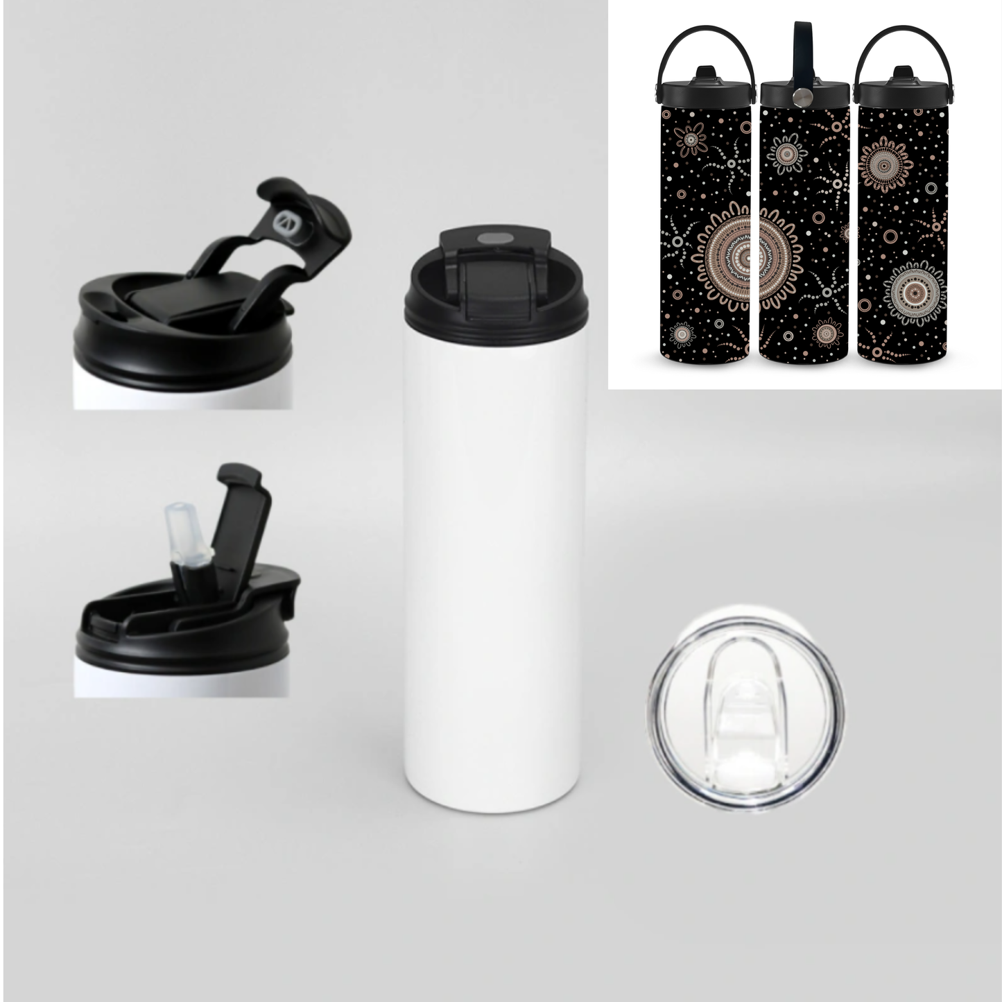 Ancestors - Aboriginal Art - 20oz Water Bottle