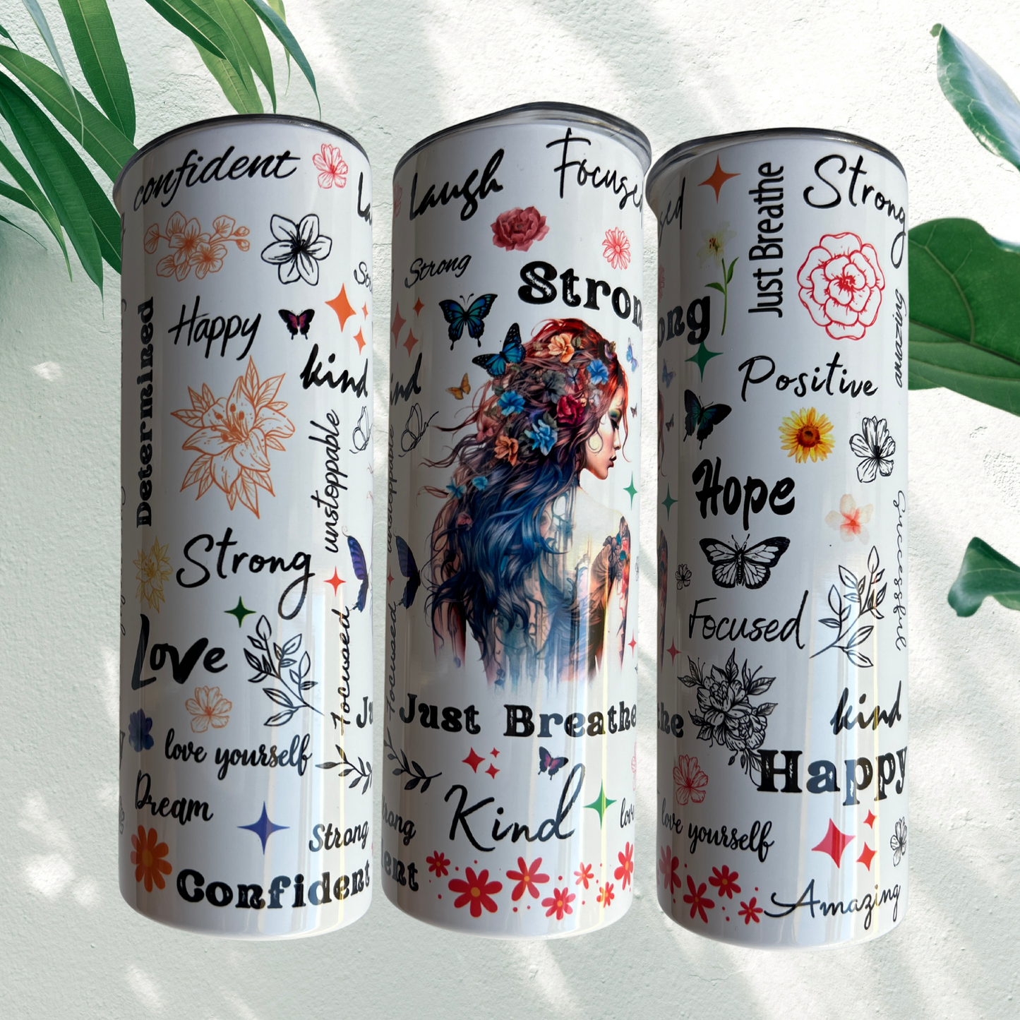 Just Breathe II - Affirmations - 20oz Tumbler