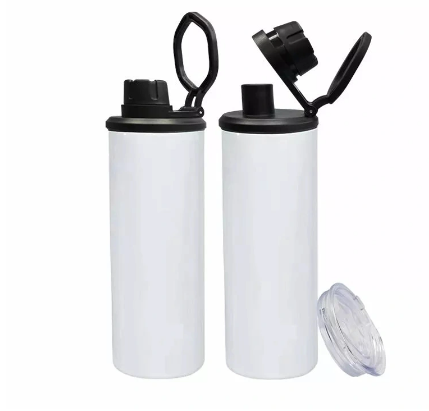 Country - Blue/Black - Aboriginal Art - 20oz Water Bottle