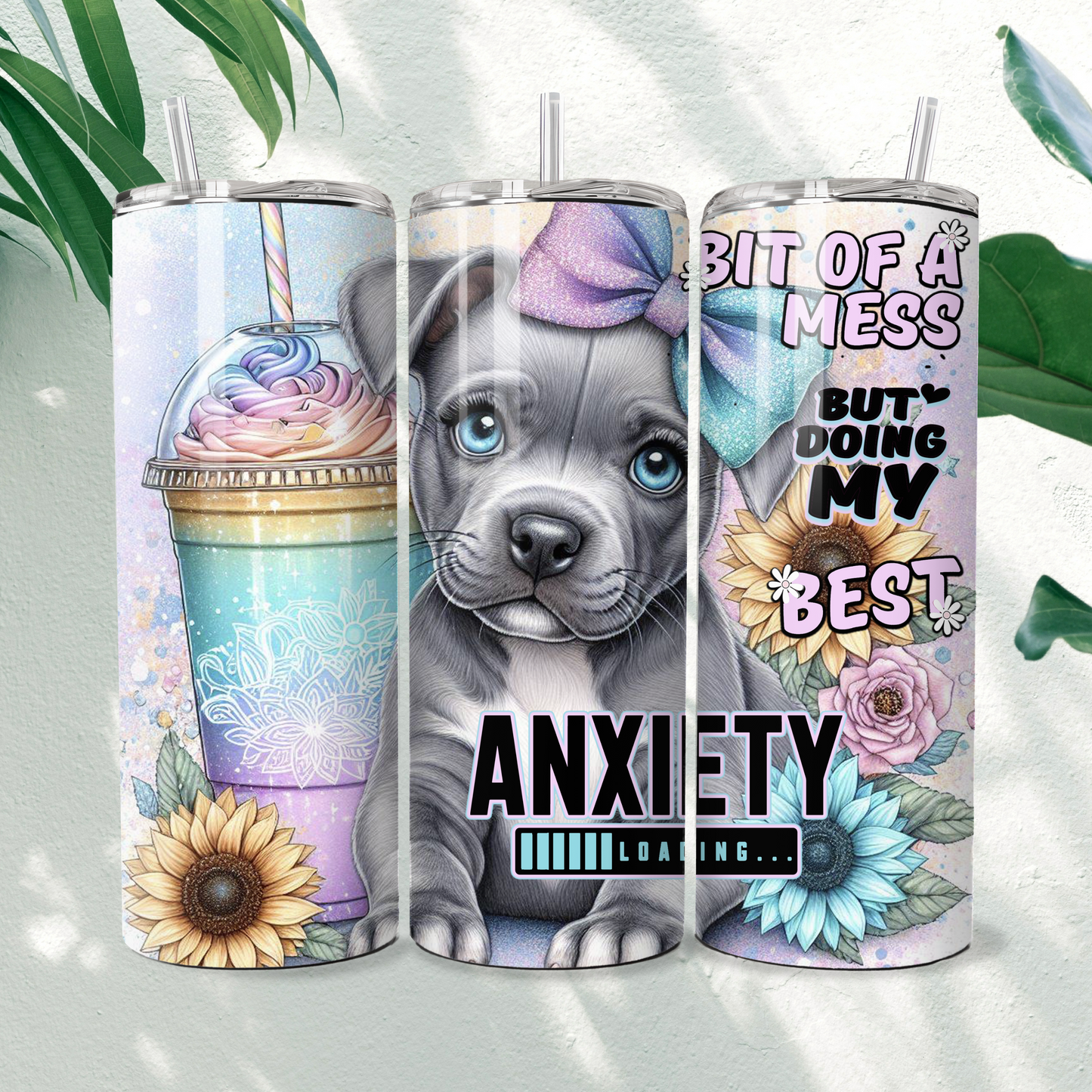 Anxiety Staffy - 20oz Tumbler