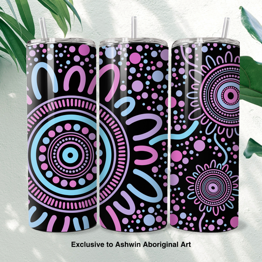 Sisterhood Pastel - Aboriginal Art - 15oz Tumbler