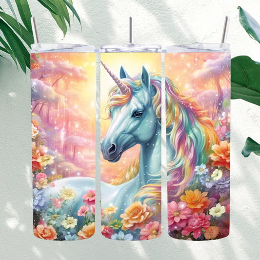 Rainbow Unicorn 20oz Tumbler