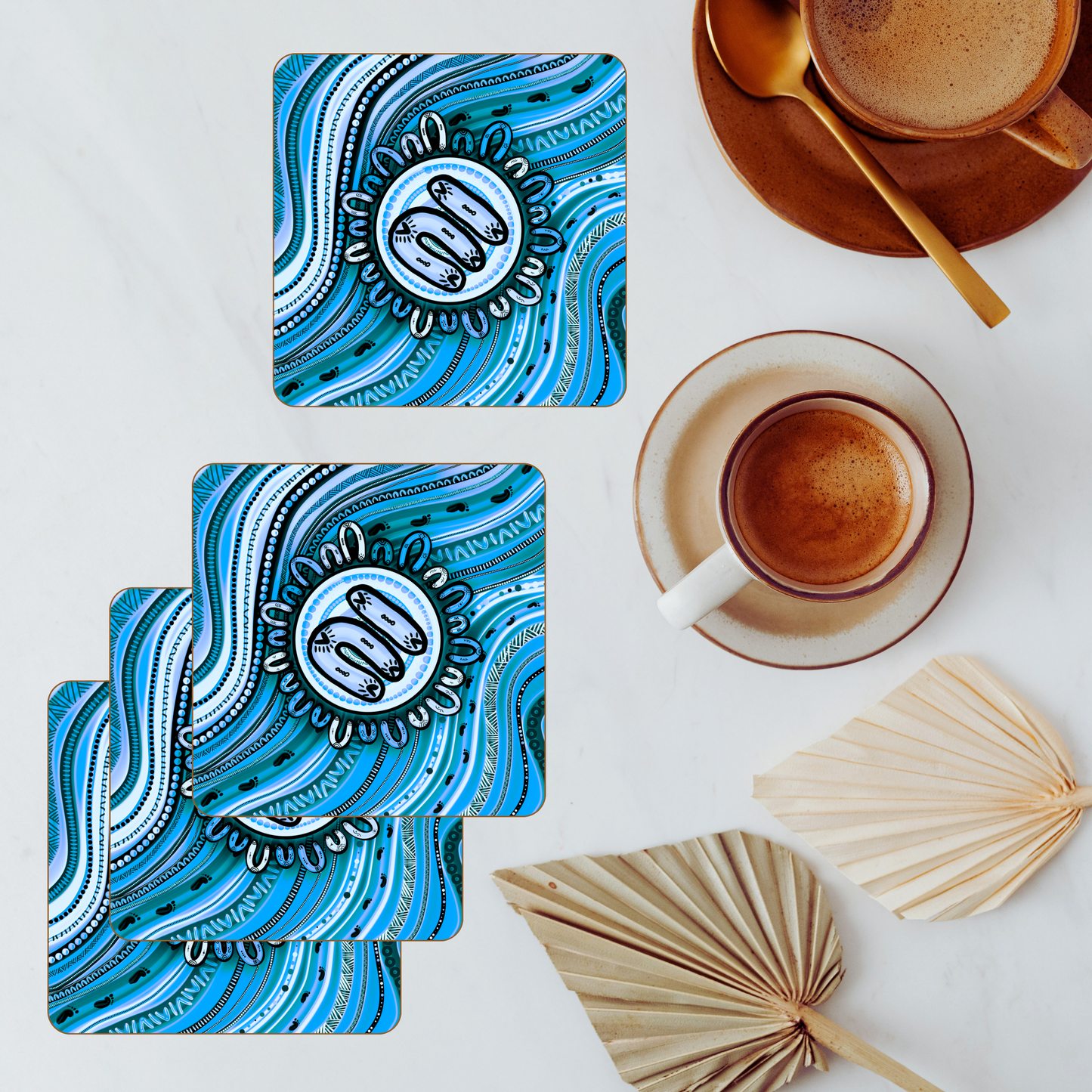 Becoming - Aboriginal Art Coasters