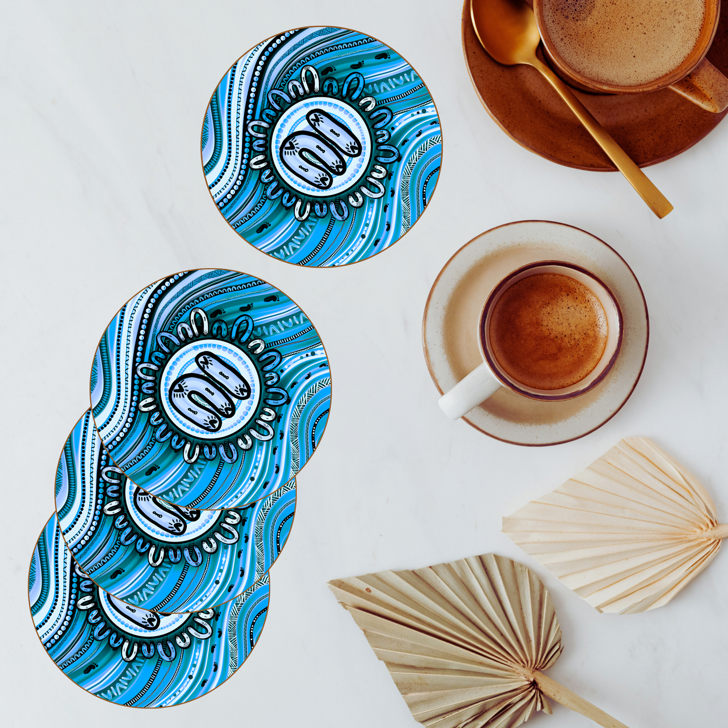 Becoming - Aboriginal Art Coasters